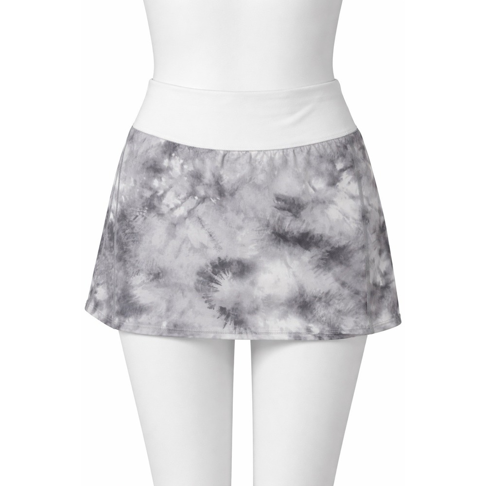 Spanx Get Moving ‎ Skort Skirt Womens Small White Tie Die Fitness Active Golf